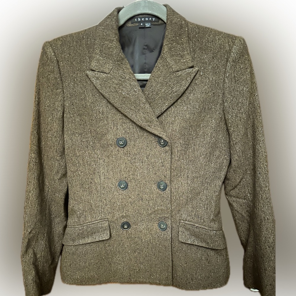 THEORY - Double Breast Wool Blazer